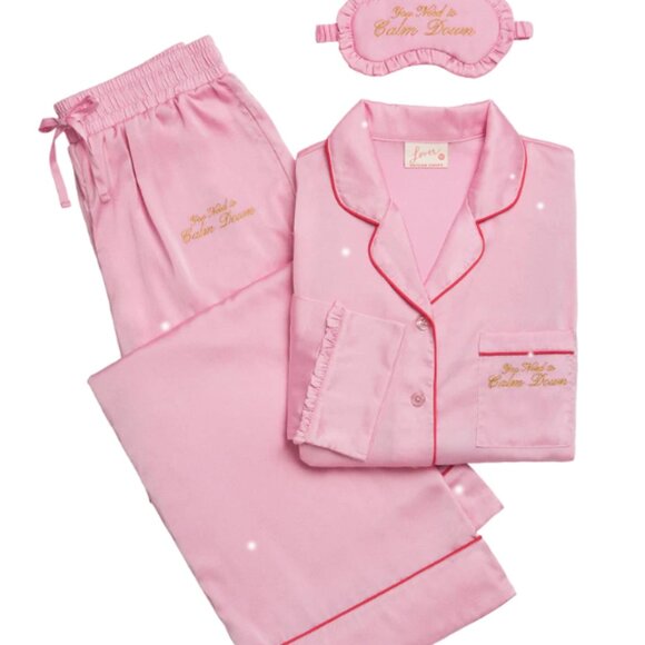 You Need To Calm Down Pajama Set and Eye Mask - Picture 2 of 4